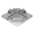 Vestil Steel Pikpe Safety Railing Welded Base 24 In. x 24 In. Galvanized VDKR-BASE-W