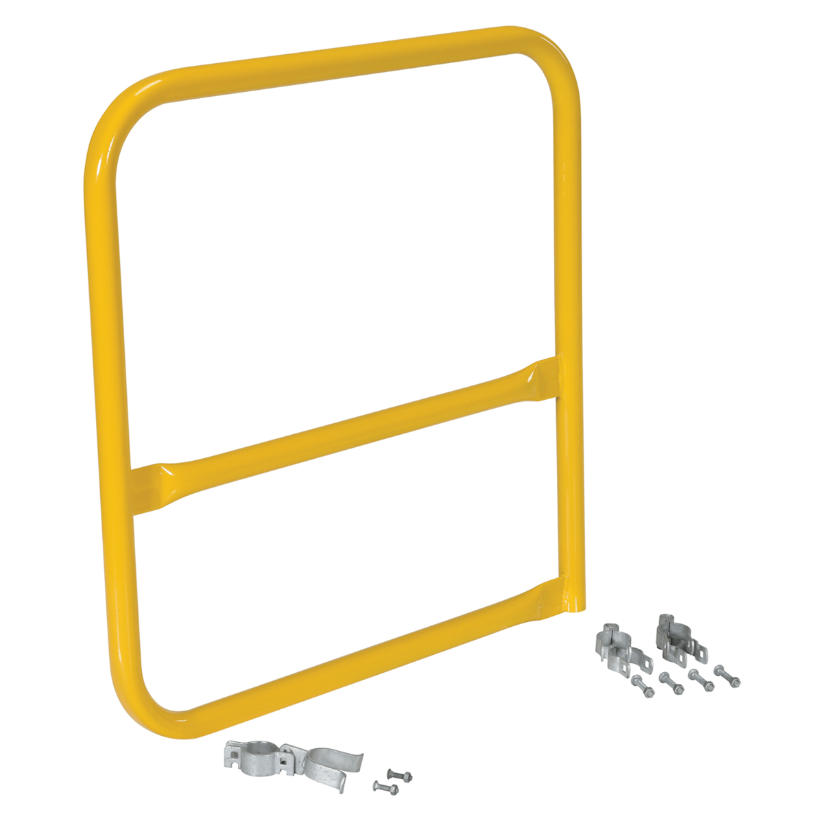 Vestil Steel Pipe Safety Railing Gate B-Shaped 36 In. x 36 in. Yellow VDKR-G3-B