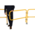 Vestil Steel Pipe Safety Railing Gate P-Shaped 48 In. x 36 In. Yellow VDKR-G4