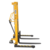 Vestil Steel Manual Stacker Adjustable Forks/Legs 2,000 Lb. Capacity Yellow VHPS-2000-AA