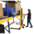 Vestil Steel Manual Stacker Adjustable Forks/Legs 2,000 Lb. Capacity Yellow VHPS-2000-AA