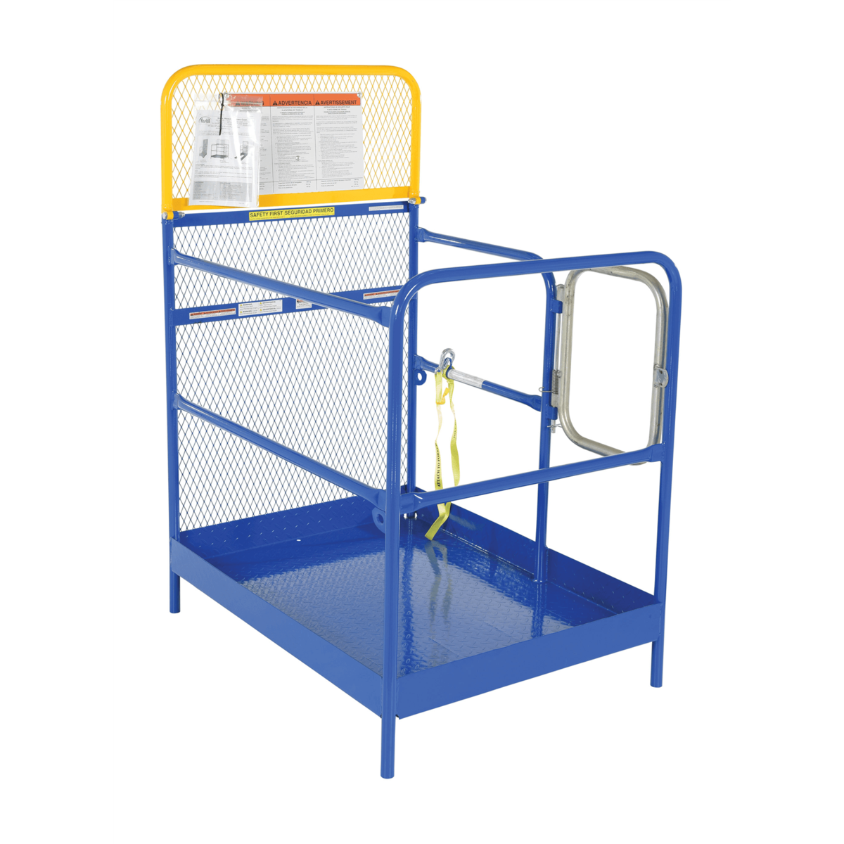 Vestil Steel Work Platform 36 x 48 1000 Lb. Capacity Blue WP-3648