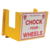 Vestil Steel Wheel Chock Holder 6 Mounting Holes 40 Lb. Capacity Yellow WC-H-R