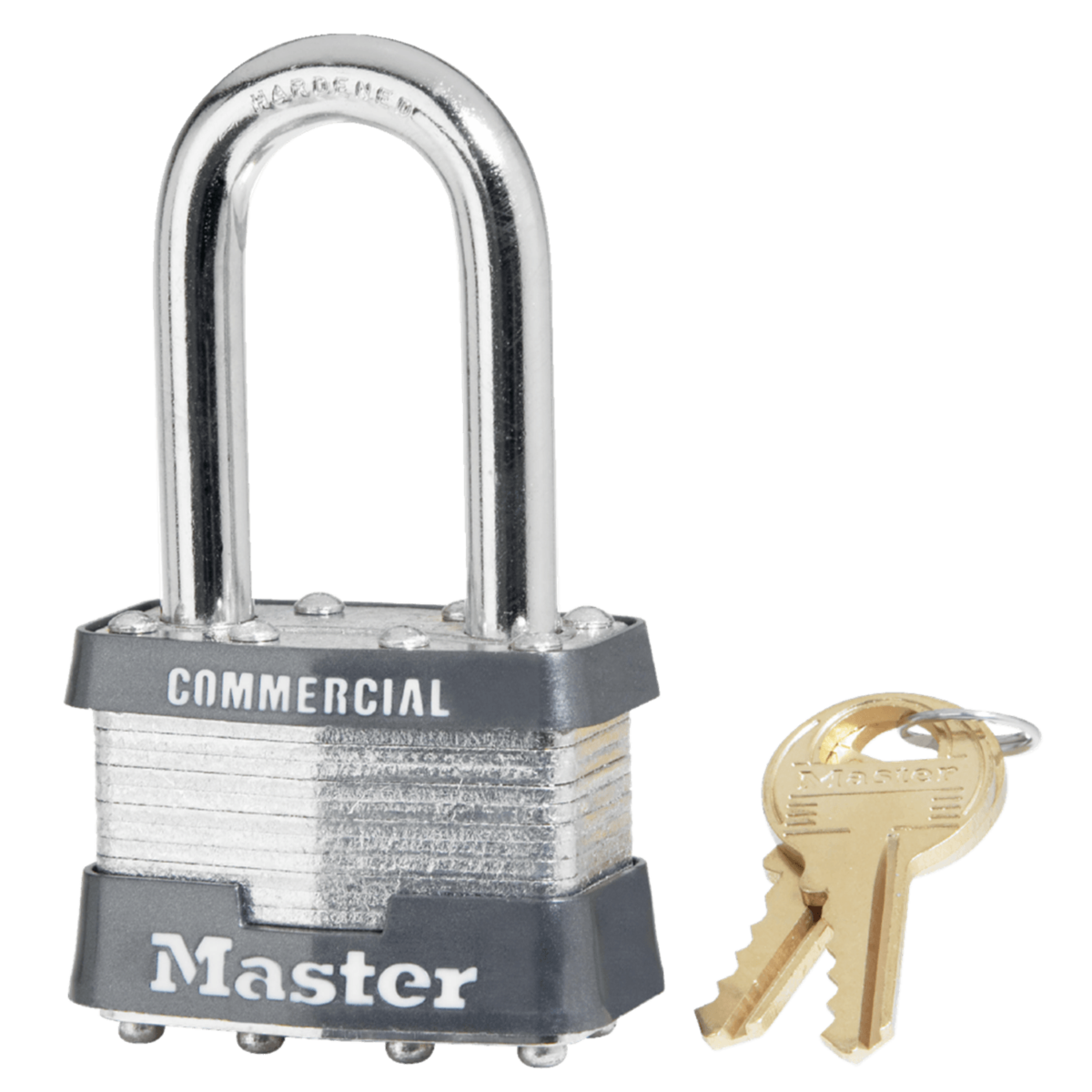 Master Lock® Commercial Laminated Steel Padlock, Master Keyed, 1MKLF