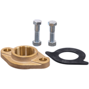 Lansdale Lead-free Brass Water Meter Flange Kit with 1 Flange, 1 Gasket, 2 Nuts & Bolts