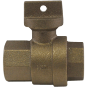 A.Y. McDonald 76101 1 Ball Curb FNPT x FNPT - NL