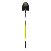 48" Round Point Shovel with Fiberglass Handle and Safety Green Reflective Tape