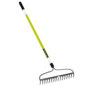 Structron Bow Rake, 16" with 60" L Handle