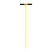 Structron 48" Yellow Fiberglass Soil Probe, Cast Metal Tip, T-Cushion Grip