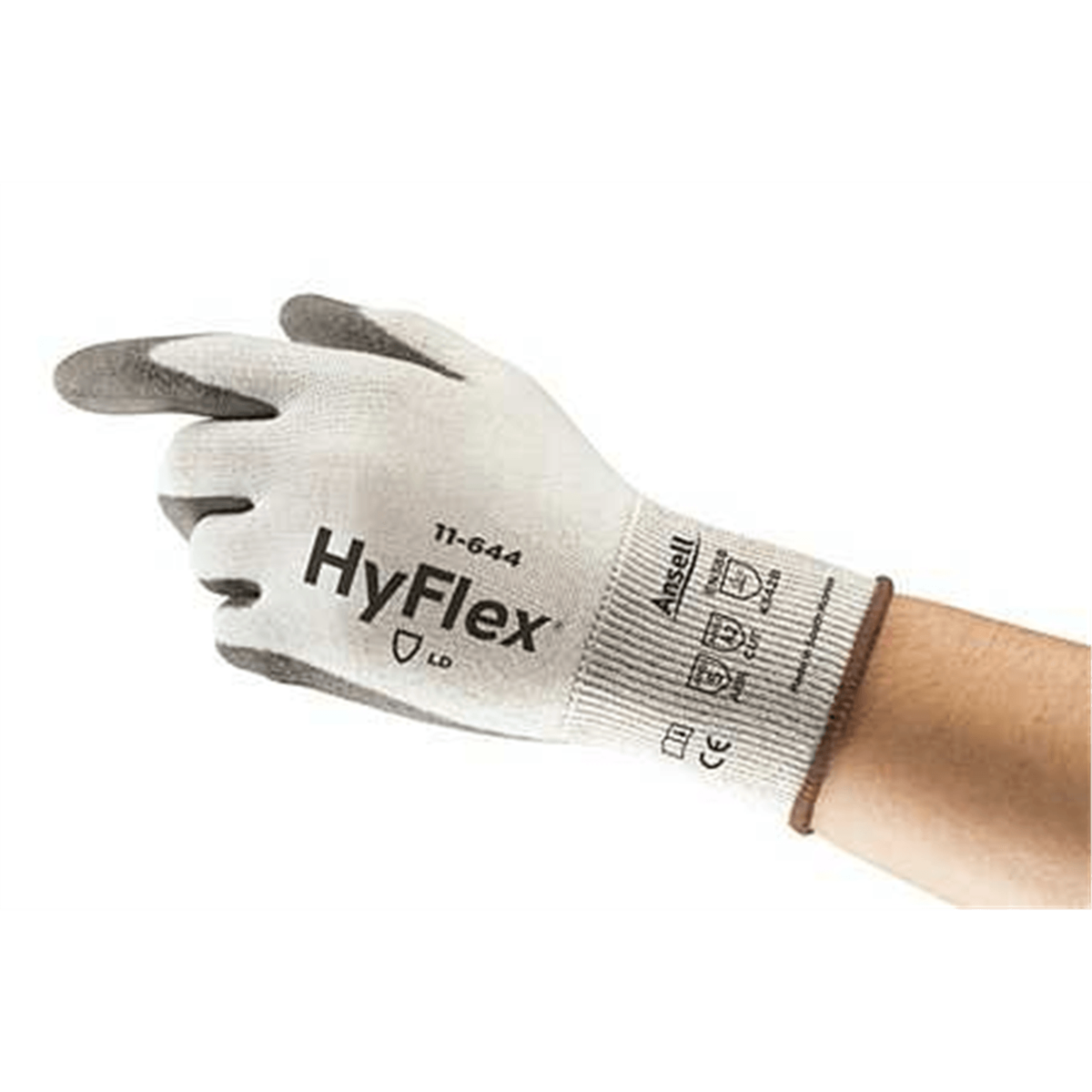 HyFlex 11-644 Industrial Gloves Cut Protection Level A2, Size XS, 6.0 cm Palm Width