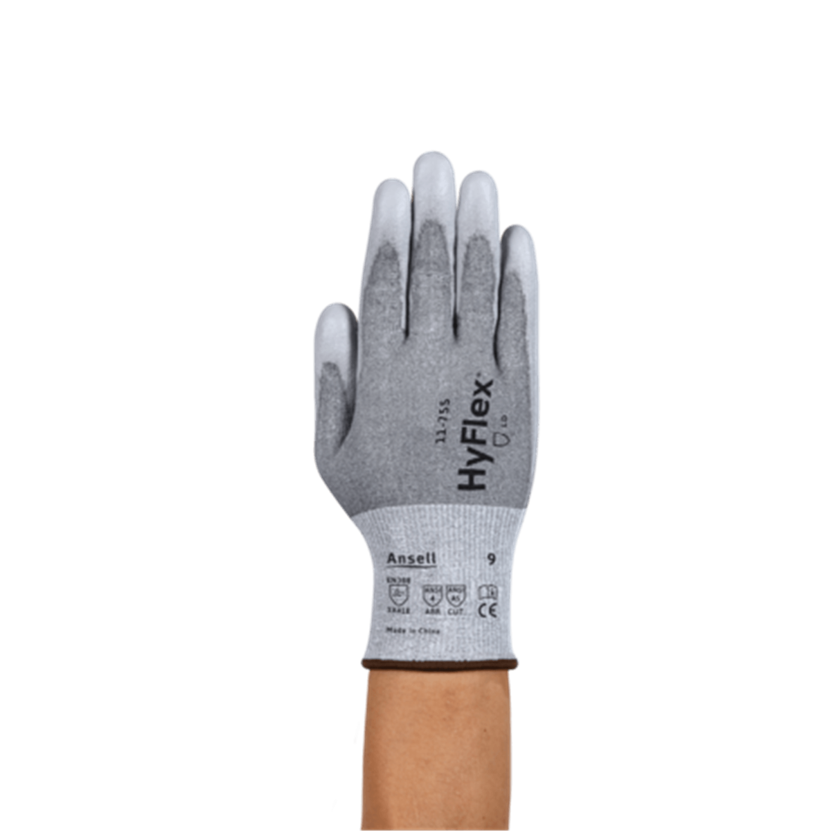 HyFlex 11-755 Cut-Resistant Gloves Cut Protection Level A5, Size XL, Touchscreen Compatible