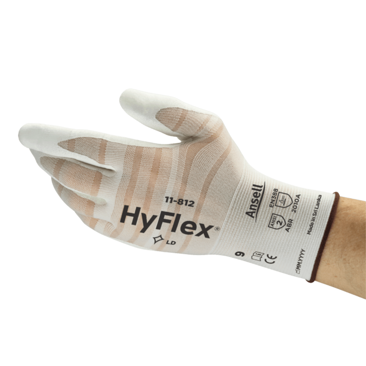 HyFlex 11-812 Light-Duty Gloves, Size S