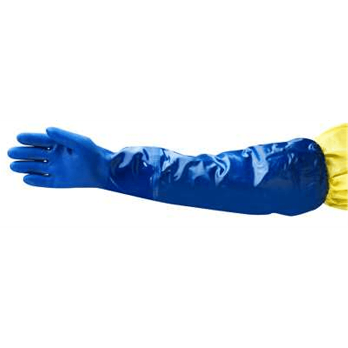 AlphaTec 23-201 24" Long-Sleeve PVC-Coated Glove, Size L