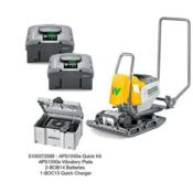 Wacker Neuson™ APS1550E Quick Kit, 20", 169lbs, (2) BOB14, BOC13