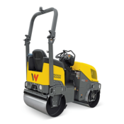 Wacker Neuson™ RD12A Ride-On Tandem Roller, Honda, Led Work Lights, Foldable Rops, Led Strobe, Backup Alarm