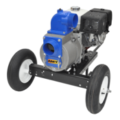AMT Trash Pump, 4", w/Honda GX390 Engine & 2-Wheel Cart, 3994-96