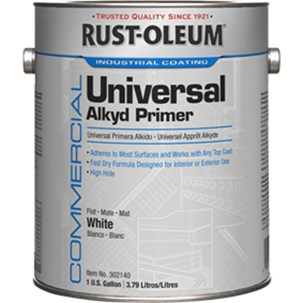 Rust-Oleum® Universal Alkyd Primer, White, 1 Gallon 302140