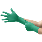 TouchNTuff 92-600 Disposable Nitrile Gloves for Chemical Splash Protection, Box of 100