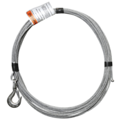 OZ Lifting Galvanized Cable Assembly w/ Ball End Fitting & Swivel Hook