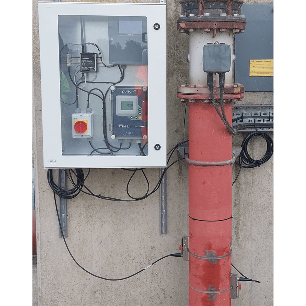 GREYLINE Transit Time Flowmeter, TTFM 6.1, 50' Cable, TTFM 6.1 A1A1B1B1A