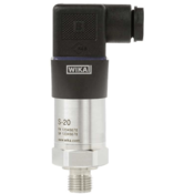 WIKA S-20 Pressure Transmitter, 1/4" MNPT, 6 ft flying leads, 0-15 PSI, 4-20mA Output