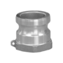 Abbot Rubber 6" FNPT, Die Cast Aluminum Part 'A' Male adapter, Quick Coupling, QA-600-DC