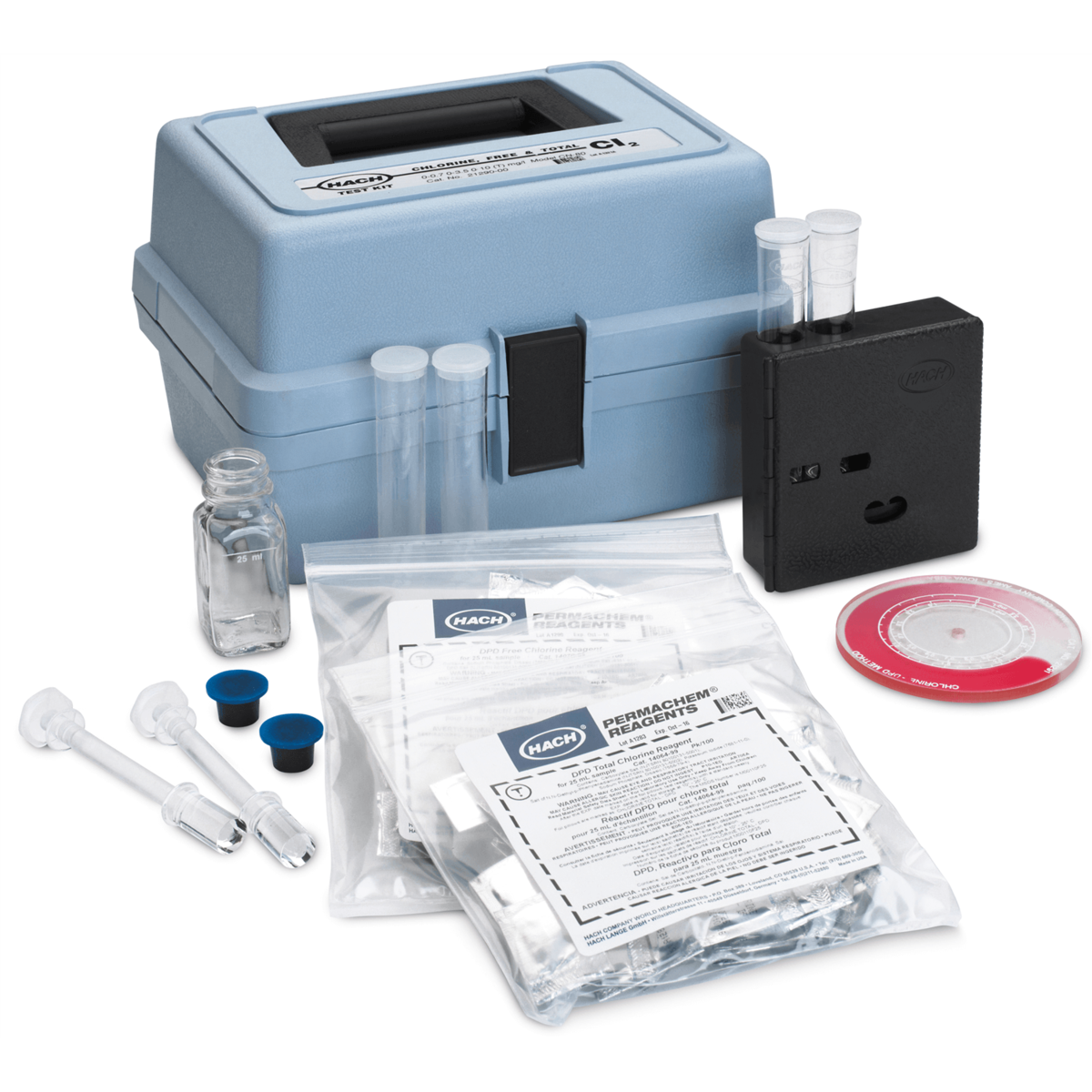 Hach Chlorine (Free & Total) Test Kit, Model CN80, 2129000