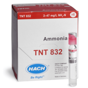 Hach Ammonia TNTplus Vial Test, HR, 2-47 mg/L NH₃-N , 25 Tests, TNT832
