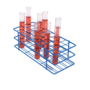 SP Bel-Art Poxygrid Test Tube Rack, for 16-20 mm Tubes, 40 Places, Blue