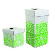 SP Bel-Art Cardboard Disposal Cartons for Glass, 8" x 8" x 10", Benchtop Model, Pack of 6