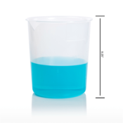 SP Bel-Art Large Volume 10,000 mL Polypropylene Graduated Beaker, 200 mL Graduation