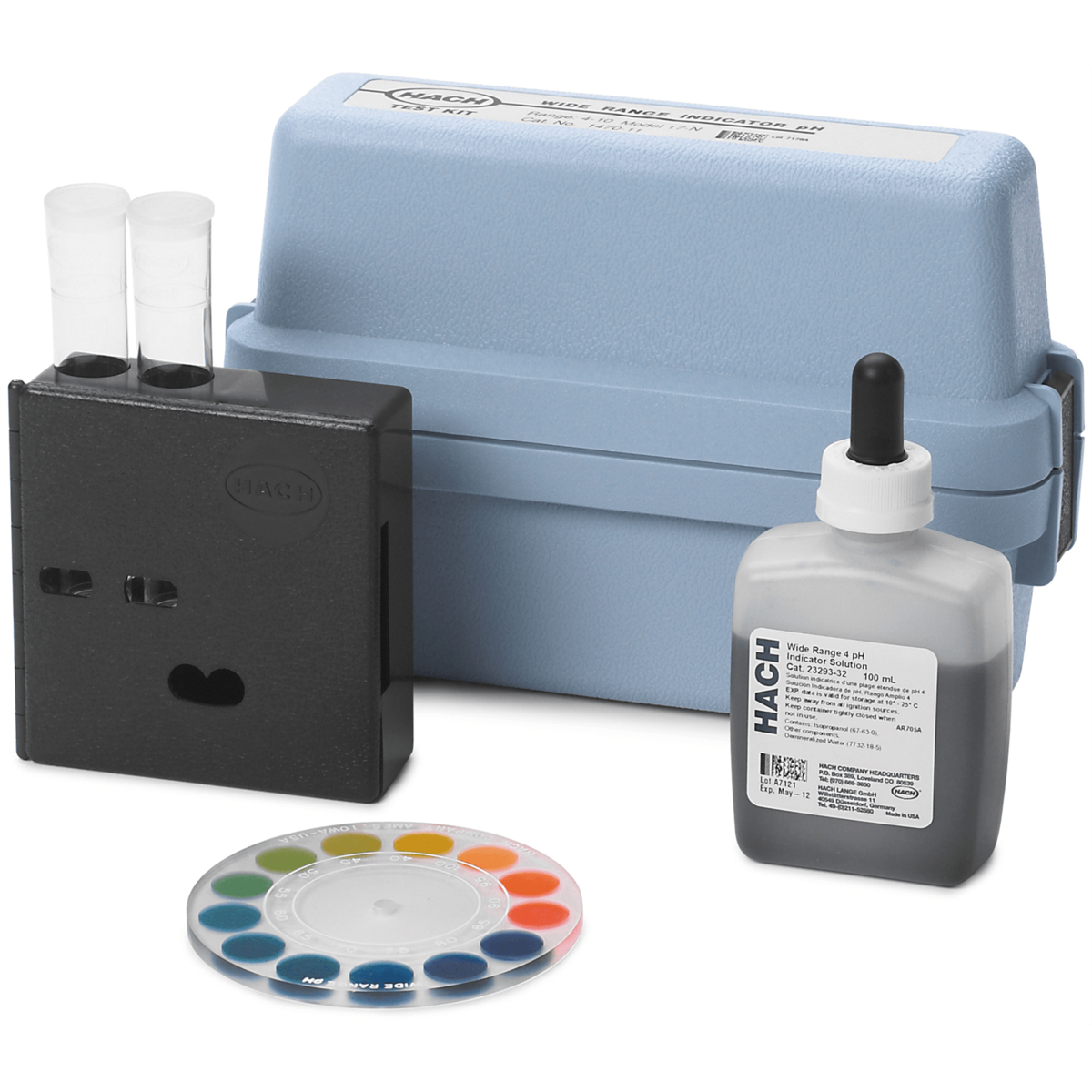 Hach pH Test Kit, 4.0 - 10.0 pH, Model 17N, 147011