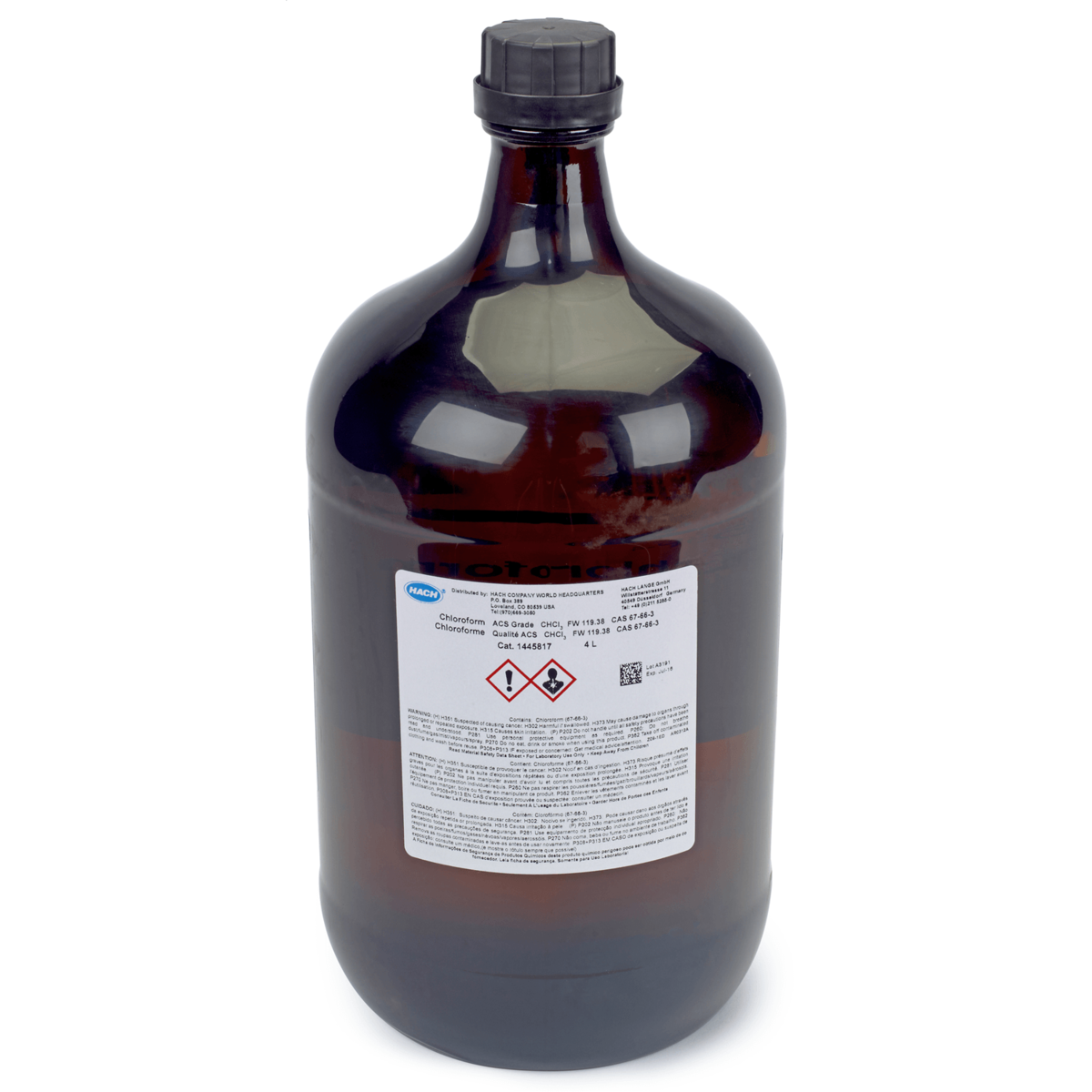 Hach Chloroform, 4 L, 1445817
