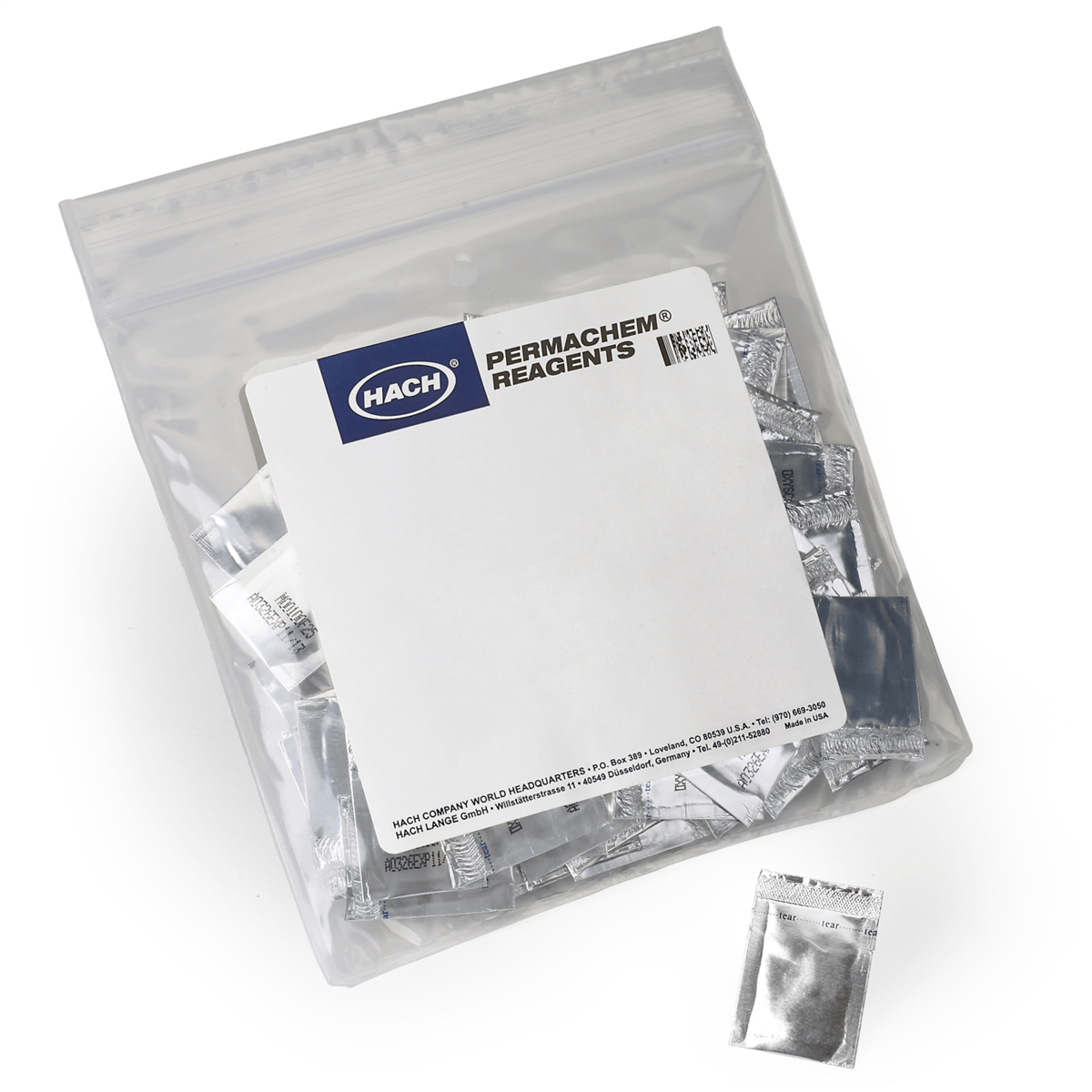 Hach TPTZ Iron Reagent Powder Pillows, 25mL, pk/100, 2275699