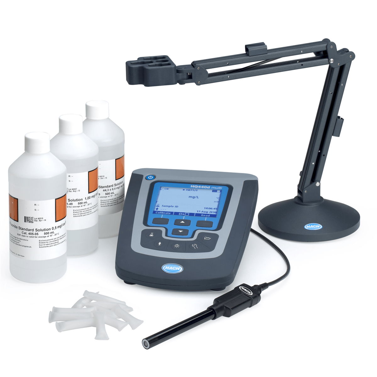 Hach HQ440D Laboratory Fluoride (F⁻) Ion Meter Kit w/ ISEF121 Ion