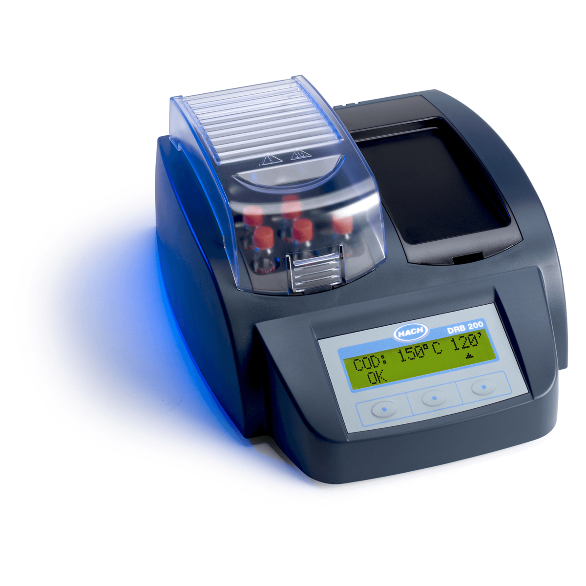 Hach DRB200 Digital Reactor Block, 9x13mm vial wells, 2x20 mm vial wells, 115 V, DRB200-01