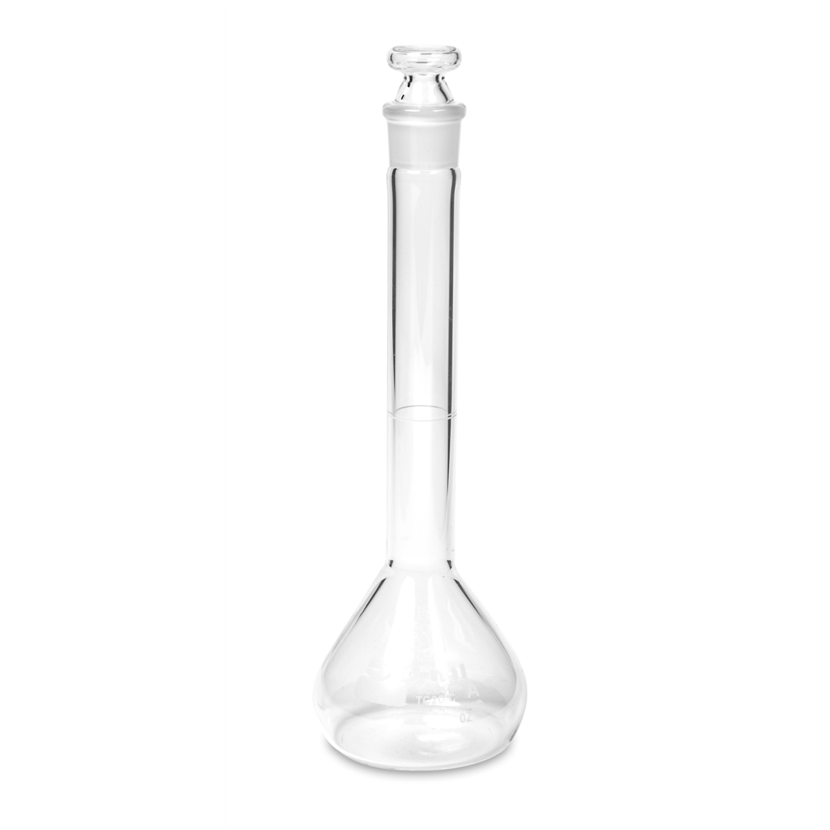 Vee Gee Volumetric Flask, Class A, Glass Stopper, 50 mL, Pack of 4