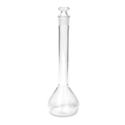 Vee Gee Volumetric Flask, Class A, Glass Stopper, 50 mL, Pack of 4