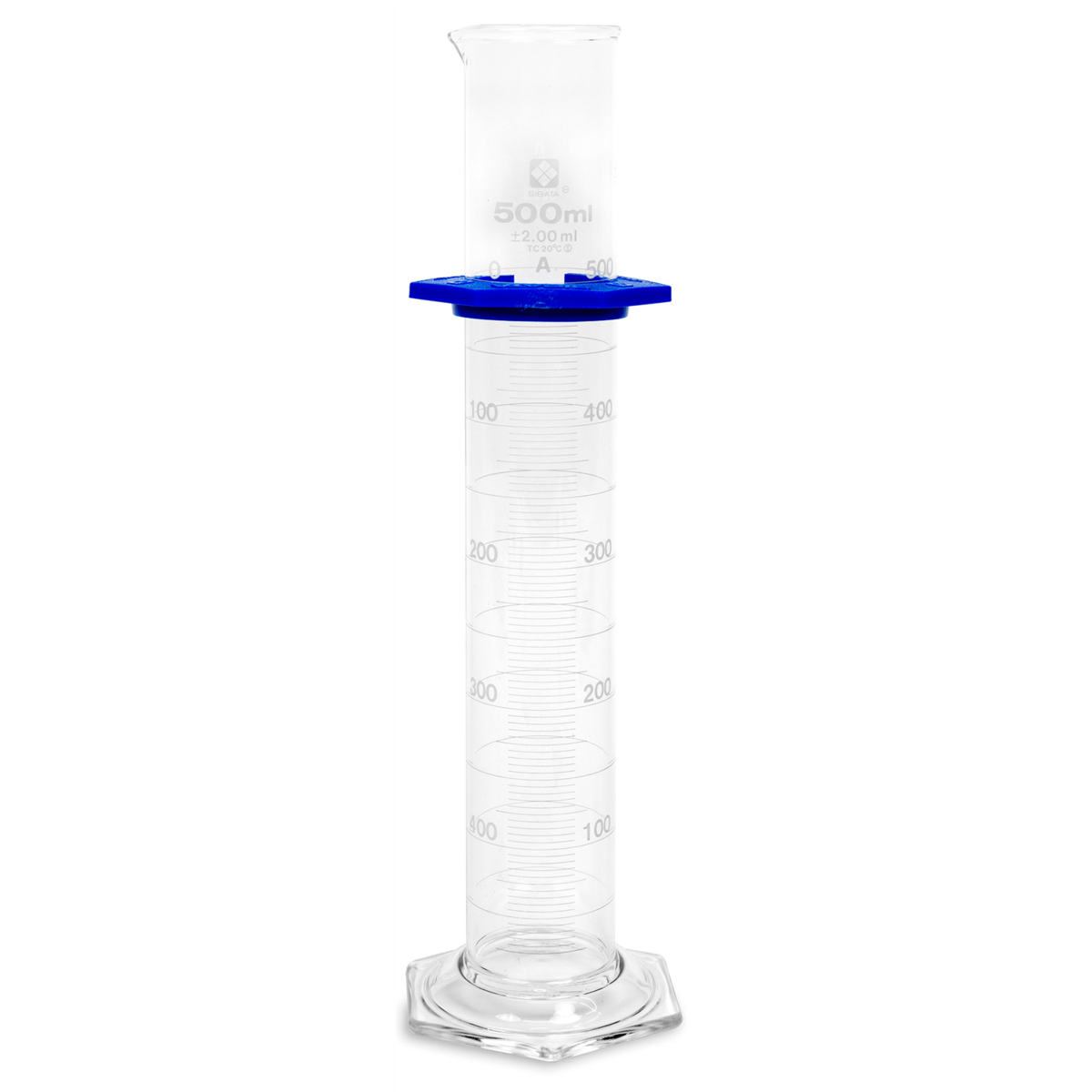 Vee Gee Graduated Cylinder, Class A, 500 mL, Pack of 2