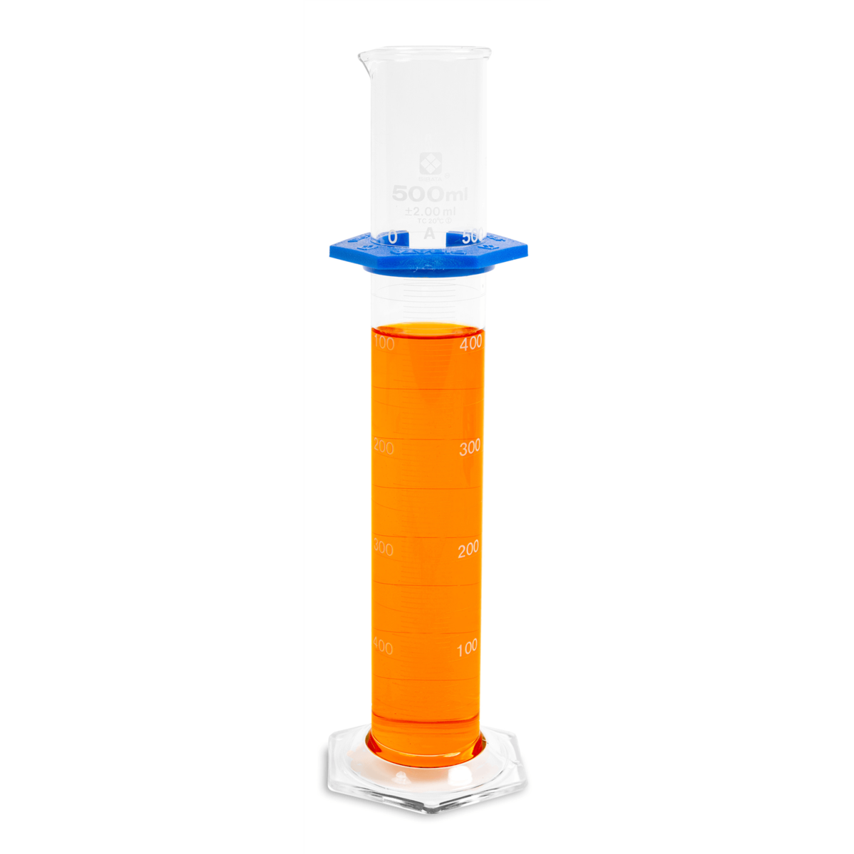 Vee Gee Graduated Cylinder, Class A, 500 mL, Pack of 2