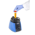 Vortexer Mixer 110/120 VAC, US Plug, Blue