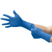 Microflex SafeGrip Powder-Free Extended-Cuff Latex Gloves, Box of 50