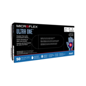 MicroFlex Ultra One Extended-Cuff Latex Gloves, Box of 50