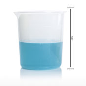 SP Bel-Art Graduated Griffin Low-Form 2000 mL Beakers, Polypropylene, 500 mL Graduation