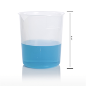 SP Bel-Art Graduated Griffin Low-Form 4000 mL Beakers, Polypropylene, 1000 mL Graduation
