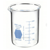 Kimble® KIMAX® Low Form Griffin “Colorware Glass Beaker, Blue, 250 mL, 14000B-250