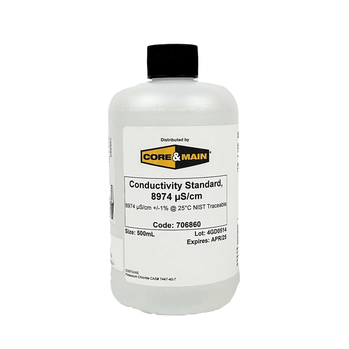 Core & Main Conductivity Standard, 8974 µS/cm, 500 mL