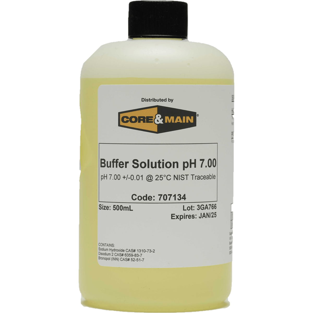 Core main ph buffer solution ph 7 00 yellow 500 ml