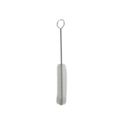 5.5" Stainless Steel Tube Brush, White Nylon, 0.5" Diameter