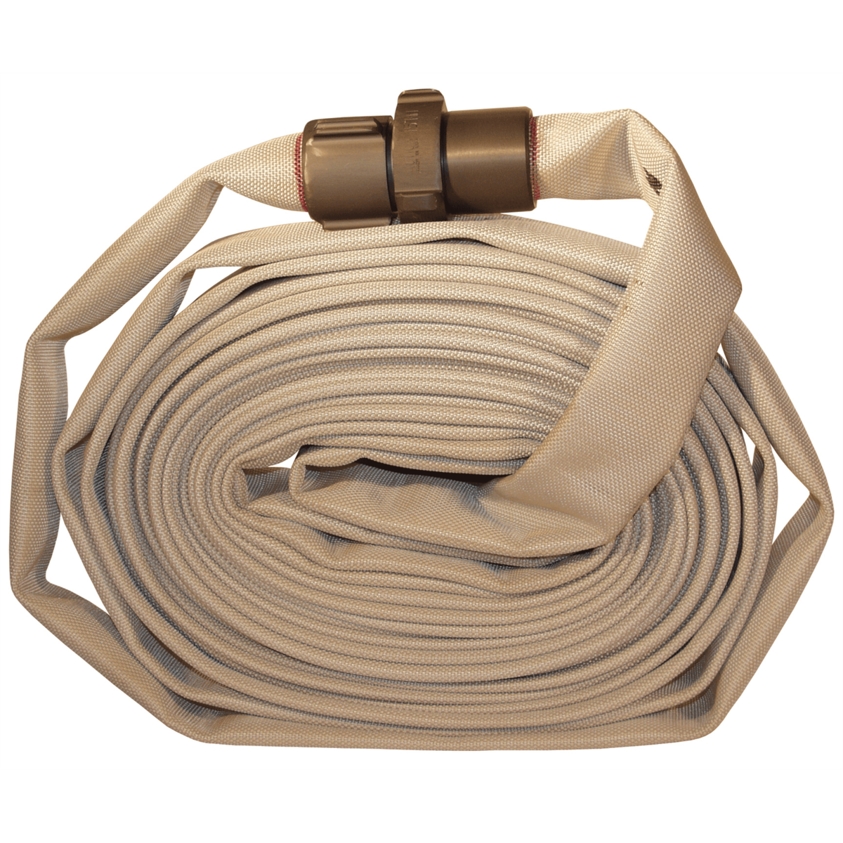 Dixon Valve 1-1/2in x 50' - White Single Jacket Mill Hose